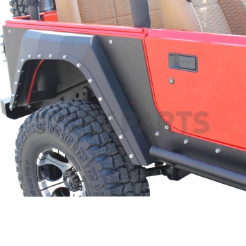 Paramount Automotive Fender Flare - Black Steel Black Set Of 2 - 510033-4