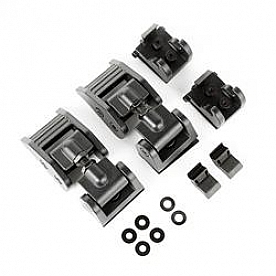 Rugged Ridge Hood Latch Painted Aluminum Black Set Of 2 - 1121017