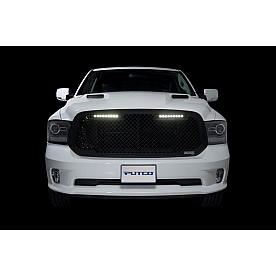 Putco Grille Insert - Black Powder Coated Aluminum Rectangular - 270523BL