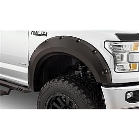 Bushwacker Fender Flare - Black Dura-Flex 2000 TPO Textured Plastic Matte Set Of 2 - 20099-02