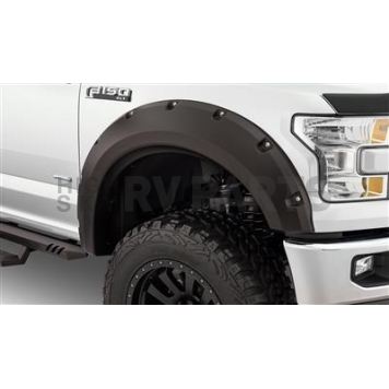Bushwacker Fender Flare - Black Dura-Flex 2000 TPO Textured Plastic Matte Set Of 2 - 20099-02