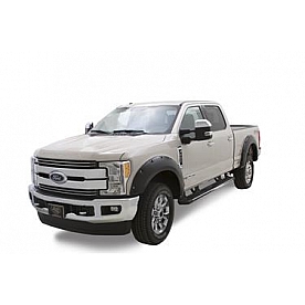 Bushwacker Fender Flare - Black Dura-Flex 2000 ABS Smooth Plastic Matte Set Of 2 - 20106-02