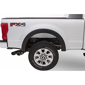 Bushwacker Fender Flare - Black Dura-Flex 2000 ABS Smooth Plastic Matte Set Of 2 - 20108-02