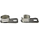 Help! By Dorman Tailgate Hinge - Natural Steel Silver Set Of 2 - 38646