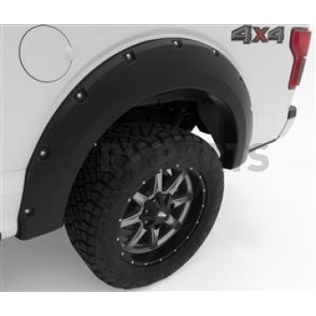 Bushwacker Fender Flare - Black ABS Smooth Plastic Matte Set Of 2 - 20116-02