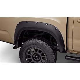 Bushwacker Fender Flare - Black Dura-Flex 2000 ABS Smooth Plastic Matte Set Of 2 - 30048-02