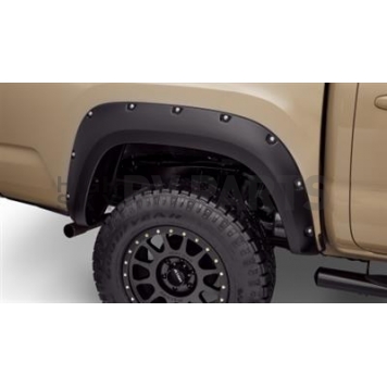 Bushwacker Fender Flare - Black Dura-Flex 2000 ABS Smooth Plastic Matte Set Of 2 - 30048-02