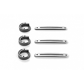 All Sales Exterior Door Handle Trim - Anthracite Metallic Set Of 3 - 3526AM