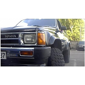 Bushwacker Fender Flare - Black Dura-Flex 2000 ABS Smooth Plastic Matte Set Of 2 - 31019-11
