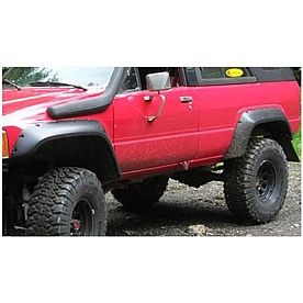 Bushwacker Fender Flare - Black Dura-Flex 2000 ABS Smooth Plastic Matte Set Of 2 - 31022-11