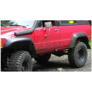 Bushwacker Fender Flare - Black Dura-Flex 2000 ABS Smooth Plastic Matte Set Of 2 - 31022-11