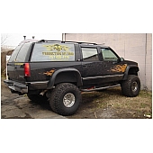 Bushwacker Fender Flare - Black Dura-Flex 2000 ABS Smooth Plastic Matte Set Of 2 - 40010-11