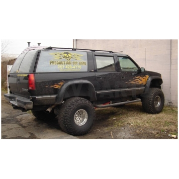 Bushwacker Fender Flare - Black Dura-Flex 2000 ABS Smooth Plastic Matte Set Of 2 - 40010-11
