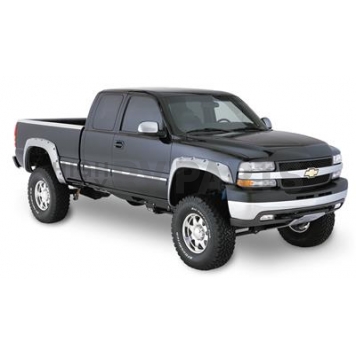 Bushwacker Fender Flare - Black Dura-Flex 2000 ABS Smooth Plastic Matte Set Of 2 - 40052-02