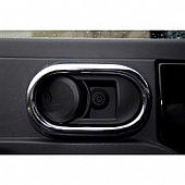 Rugged Ridge Interior Door Handle Cover - Silver Plastic - 1115620