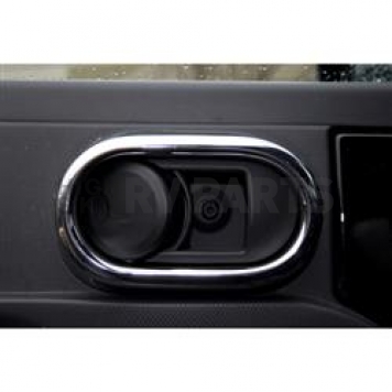 Rugged Ridge Interior Door Handle Cover - Silver Plastic - 1115620
