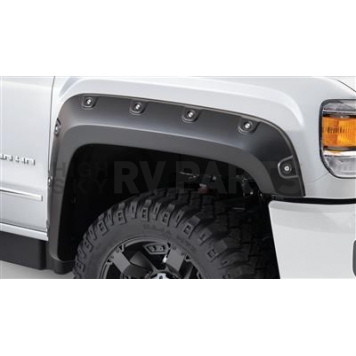 Bushwacker Fender Flare - Black Dura-Flex 2000 ABS Smooth Plastic Matte Set Of 2 - 40135-02