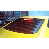 Astra/Hammond Window Louver Rear Window Aluminum Black - 10617