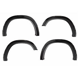 Bushwacker Fender Flare - Black Thermoplastic Smooth Set Of 4 - 40946-02