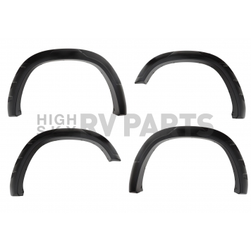 Bushwacker Fender Flare - Black Thermoplastic Smooth Set Of 4 - 40946-02