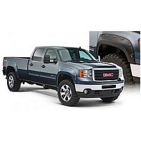Bushwacker Fender Flare - Black Dura-Flex 2000 ABS Smooth Plastic Matte Set Of 4 - 40953-02