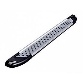 Romik USA Running Board Silver Aluminum Stationary - 61731418
