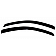Auto Ventshade (AVS) Rainguard - Smoke Acrylic Set Of 2 - 92602