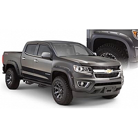 Bushwacker Fender Flare - Black Dura-Flex 2000 ABS Smooth Plastic Matte Set Of 4 - 40969-02