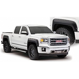 Bushwacker Fender Flare - Black Dura-Flex 2000 ABS Smooth Plastic Matte Set Of 4 - 40974-02