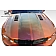 Extreme Dimensions Hood - Primered Fiberglass Black - 104877