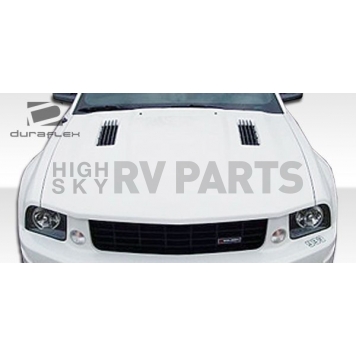 Extreme Dimensions Hood - Primered Fiberglass Black - 104877-3