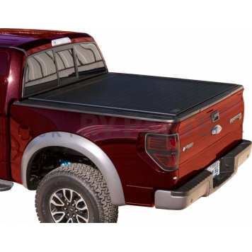 Retrax Tonneau Cover Hard Power Retractable Black Matte Powder Coated Aluminum - 90386-1