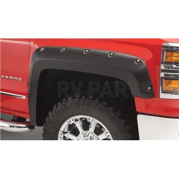 Bushwacker Fender Flare - Black Dura-Flex ® 2000 TPO Textured Plastic Matte Set Of 2 - 50053-02
