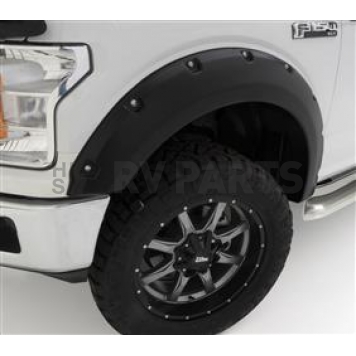 Bushwacker Fender Flare - Brilliant Black Crystal Pearlcoat Dura-Flex 2000 ABS Smooth Plastic Matte Set Of 4 - 50919-85