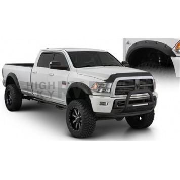 Bushwacker Fender Flare - Black Dura-Flex 2000 ABS Smooth Plastic Matte Set Of 4 - 50921-02
