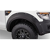 Bushwacker Fender Flare - Black Dura-Flex &reg; 2000 ABS Smooth Plastic Matte Set Of 4 - 50928-02