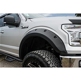 Lund International Fender Flare - Smooth Black Tri-Flex ™ ABS Thermoplastic Set Of 4 - RX135S