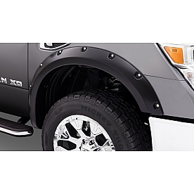 Bushwacker Fender Flare - Black Dura-Flex 2000 ABS Smooth Plastic Matte Set Of 4 - 70909-02