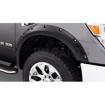 Bushwacker Fender Flare - Black Dura-Flex 2000 ABS Smooth Plastic Matte Set Of 4 - 70909-02