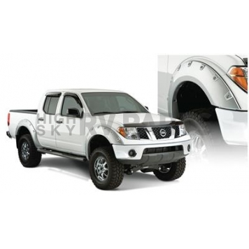 Bushwacker Fender Flare - Black Dura-Flex 2000 ABS Smooth Plastic Matte Set Of 4 - 71907-02