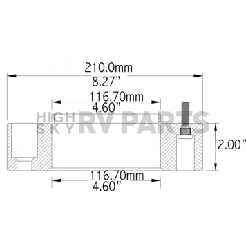 Coyote Wheel Accessories Wheel Adapter - 8650-8650H-E-2