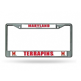 POWERDECAL License Plate Frame - Maryland Terrapins Plastic - FC320201