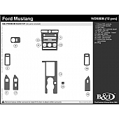 B & I Fender Dash Panel Trim WD580BRBA