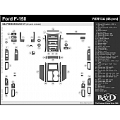 B & I Fender Dash Panel Trim WD913ARBA