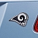Fan Mat Emblem - NFL Los Angeles Rams Metal - 21380