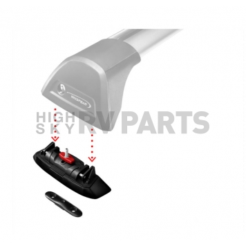 Yakima Roof Rack Mounting Kit Black Set Of 4 - 8051449-4