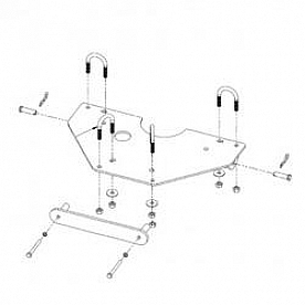 Kolpin Snow Plow Mount - Underside of ATV Chassis Mount - 151600