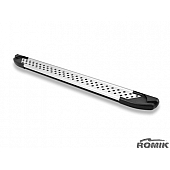 Romik USA Running Board Polished Aluminum Stationary - 62392418