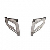 Road Armor Bumper End Bare Silver Steel - 3154DF1