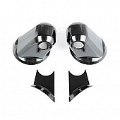 Rugged Ridge Exterior Mirror Cover Driver And Passenger Side Black Set Of 2 - 1331105